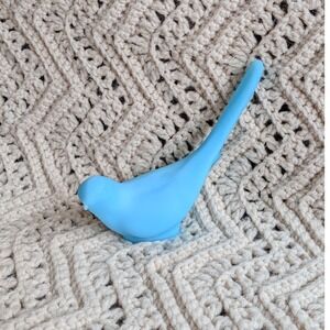 Vintage Fenton Bluebird of Happiness Satin Glass Figurine